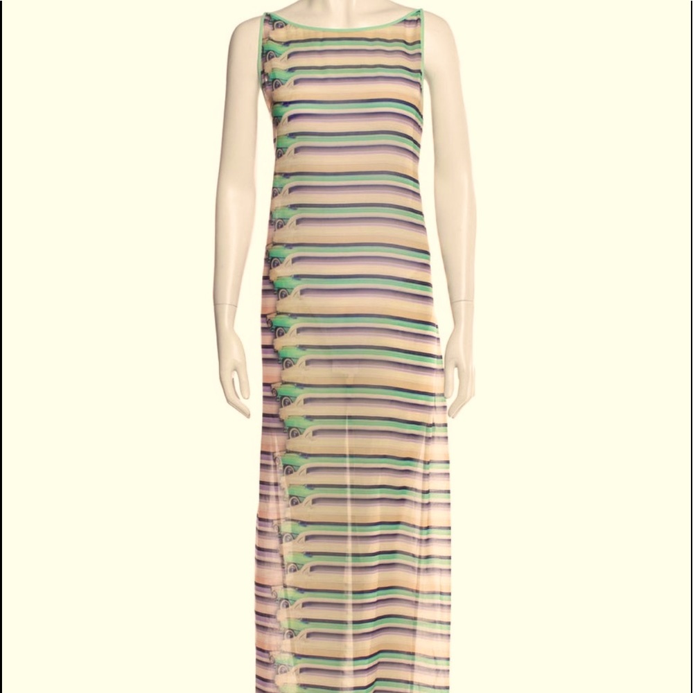 🐚TED BAKER LONDON ~JADORE THE SHORE SHEER PLEAT MAXI